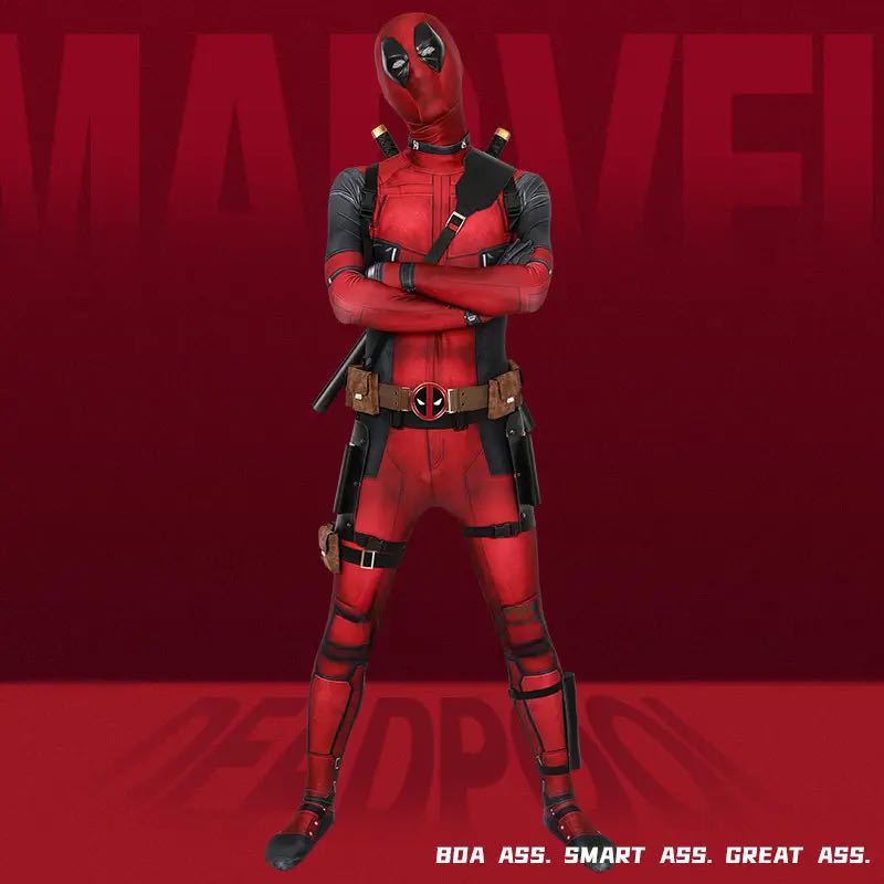 In Stock Deadpool Wade Winston Wilson Leotard Tights Cosplay Halloween Christmas Party Movie Costume