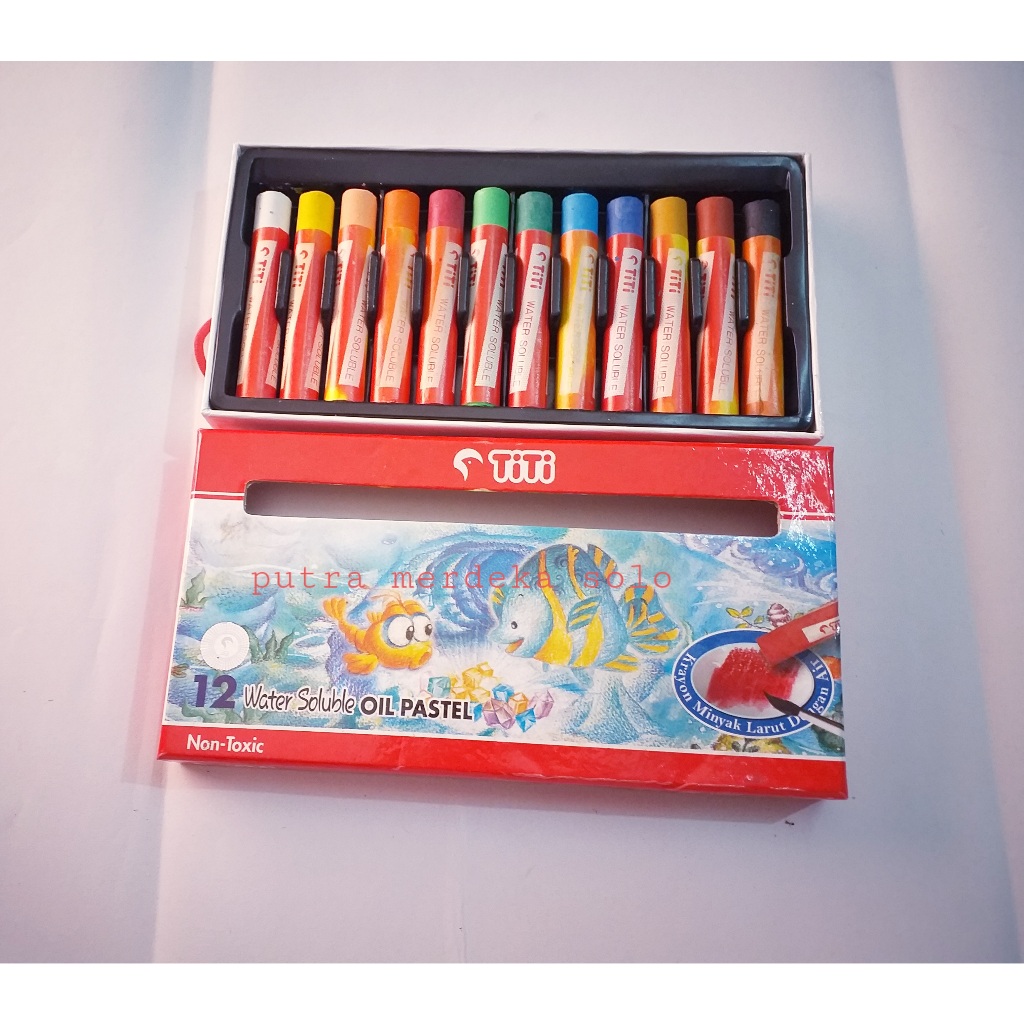 

Crayon Minyak Titi Water Soluble 12 Warna Oil Pastel TITI PL-12WS