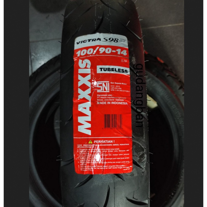 Maxxis Victra 100/90-14 free pentil