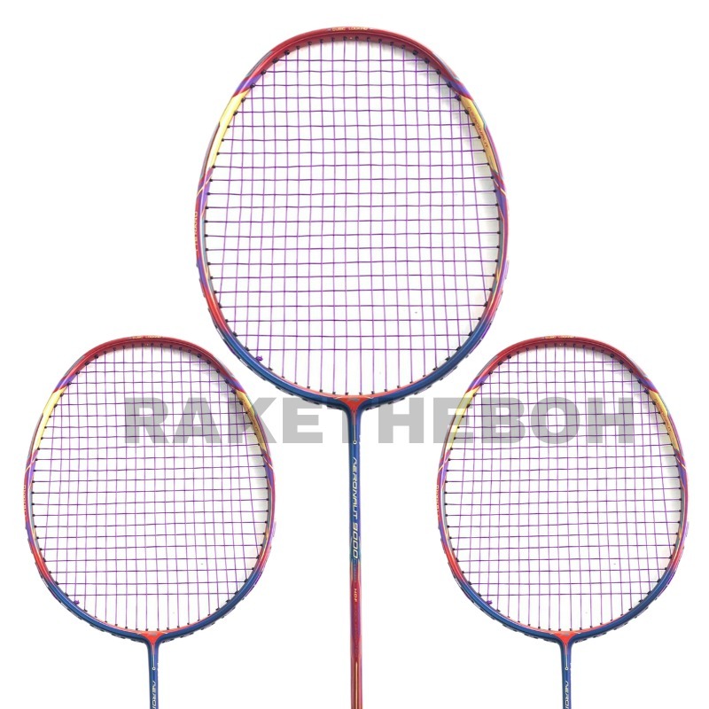 RAKET BADMINTON BULUTANGKIS LI-NING AERONOUT 9000, WATANABE YUTA MAX TENSION 32 LBS