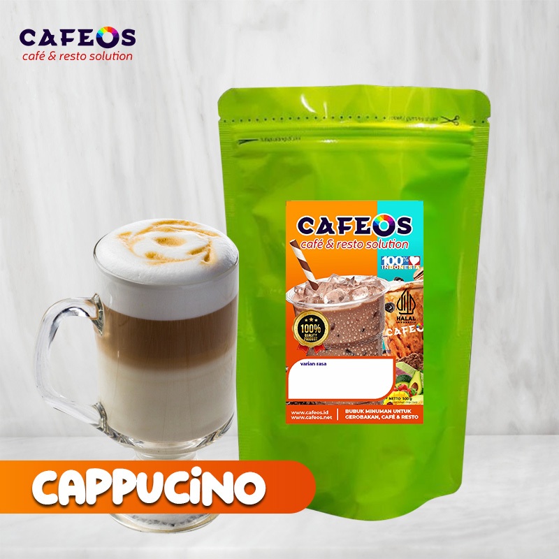 

Bubuk Minuman Rasa Kopi (Coffee) 3IN1 Cafeos Powder Drink Bubuk Minuman Kemasan 500g Serbuk Minuman Kiloan