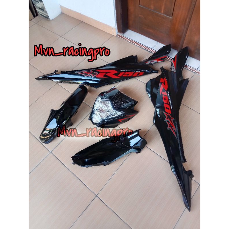 Cover dek body bodi kepala set spakbor legcil SUZUKI SATRIA F FU FL FACELIFT NEW motif Raider R150 M