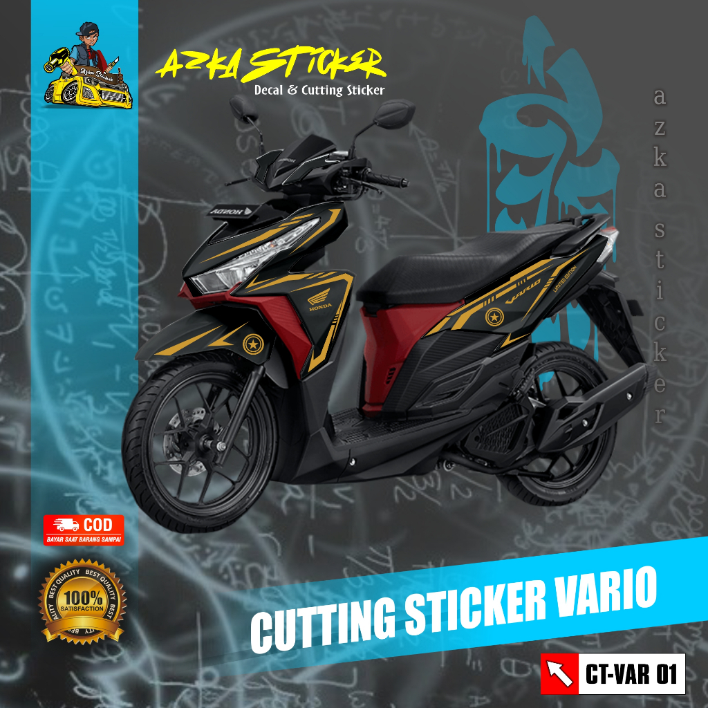 Cutting Sticker Vario 2105 2016 2017 Stiker Striping Variasi Honda Vario Murah Gaul CT - VR O1