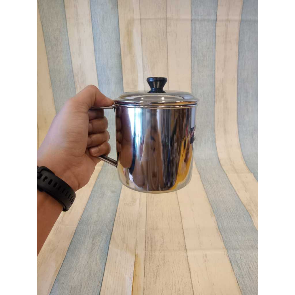 Stainless Steel Mug 500ml 10cm Weston 555 Yoshikawa Gelas Stenlis WOW
