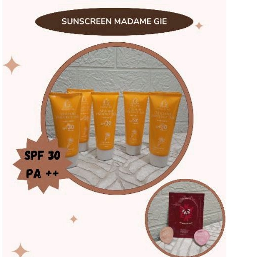 2x sunscreen madame gie + free gift