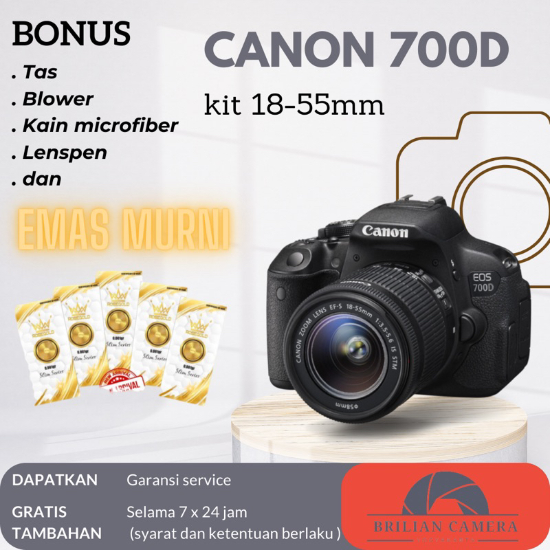 Canon 700d kit 18-55mm