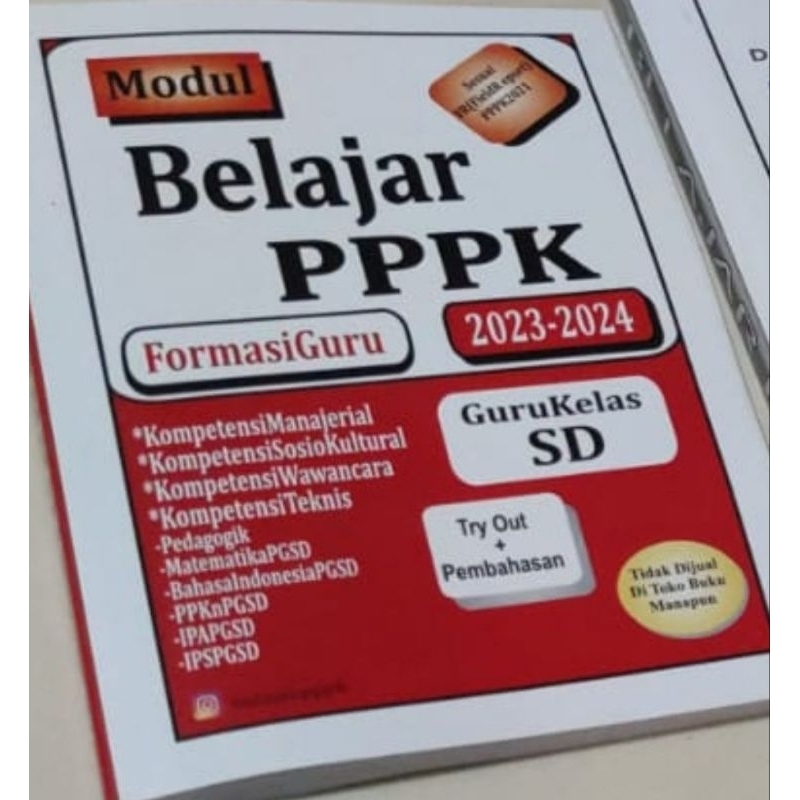 (A4 Besar Tanpa materi teknis) Modul Buku PPPK 2023 Guru SD Belajar PPPK ASN 2023
