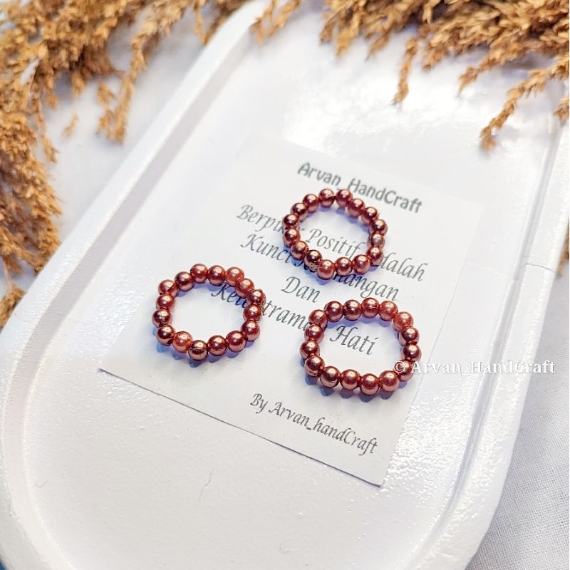 Cincin Mutsin Polos Coklat