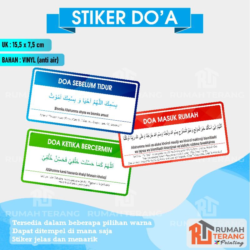 

Stiker Doa Pendek