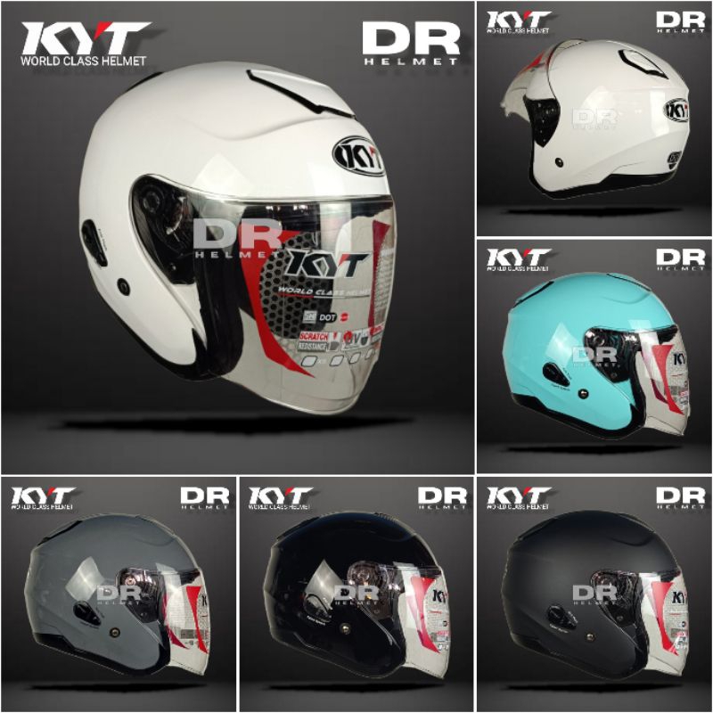 HELM KYT KYOTO R SOLID POLOS ORIGINAL