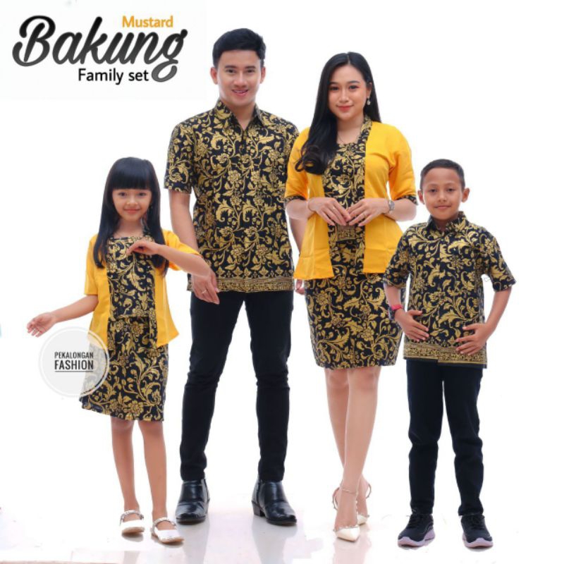 BAJU COUPLE KEBAYA BAKUNG SET / COUPLE FAMILY SET/BATIK COUPLR KELUARGA