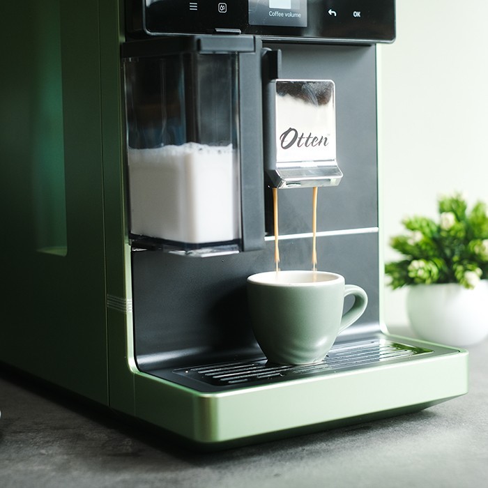 Otten - Excellente Smart Automatic Coffee Machine (Green) - Mesin Kopi Espresso Otomatis free Kopi Crema Espresso