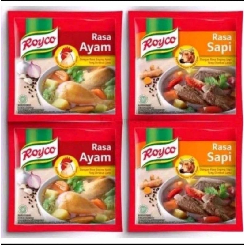 

[10 RENCENG] PAKET Royco Bumbu Kaldu Rasa Ayam/Sapi