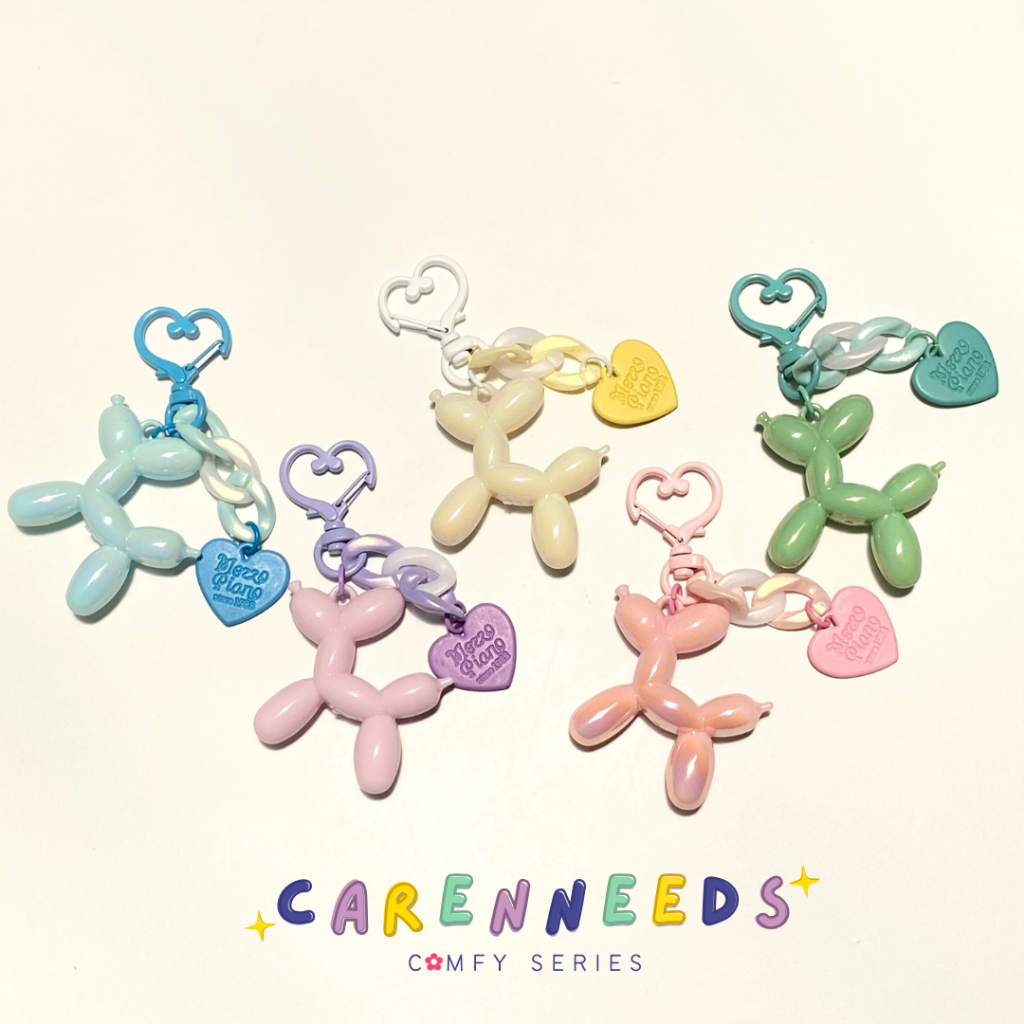 Bag and Key Charm Mini Puppies Balloon | Gantungan Tas dan Kunci Mini Aesthetic by Carenneeds