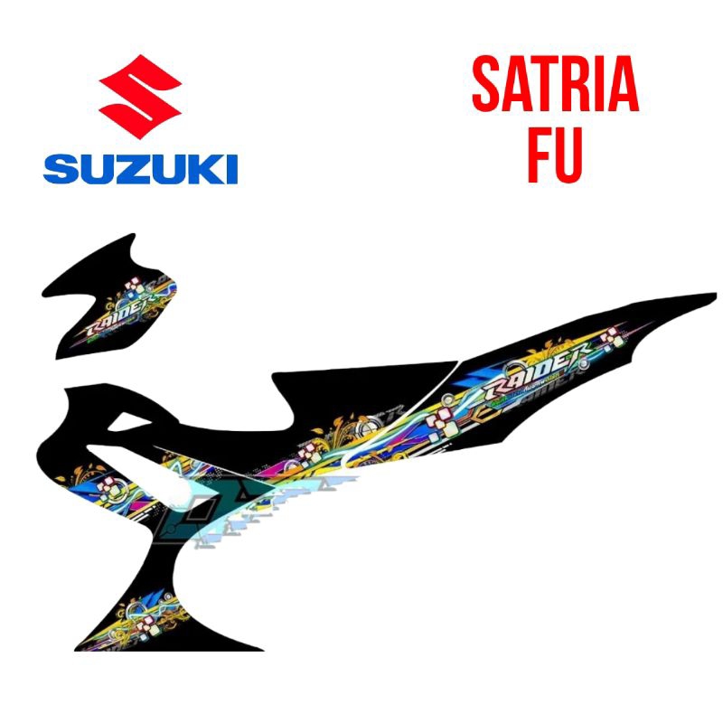 STRIPING TRANSPARAN HOLOGRAM SATRIA FU BARONG