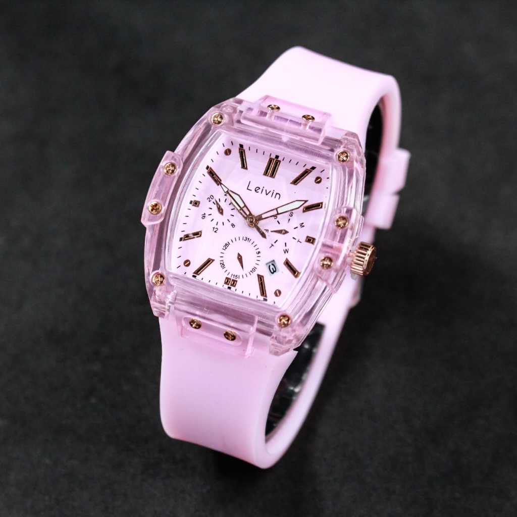 Jam Tangan Fashion Leivin Rubber RM Model Watch Original