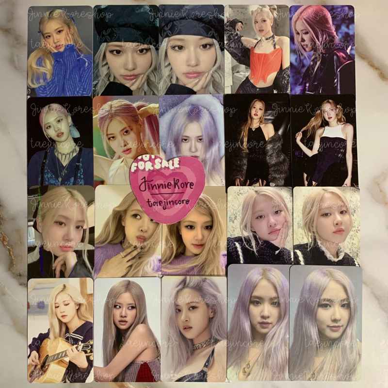 BLACKPINK ROSE OFFICIAL PHOTOCARD R KTOWN POB BORNPINK YGS CARD HOLDER ALBUM BOOTH MD LUCKY DRAW LD 