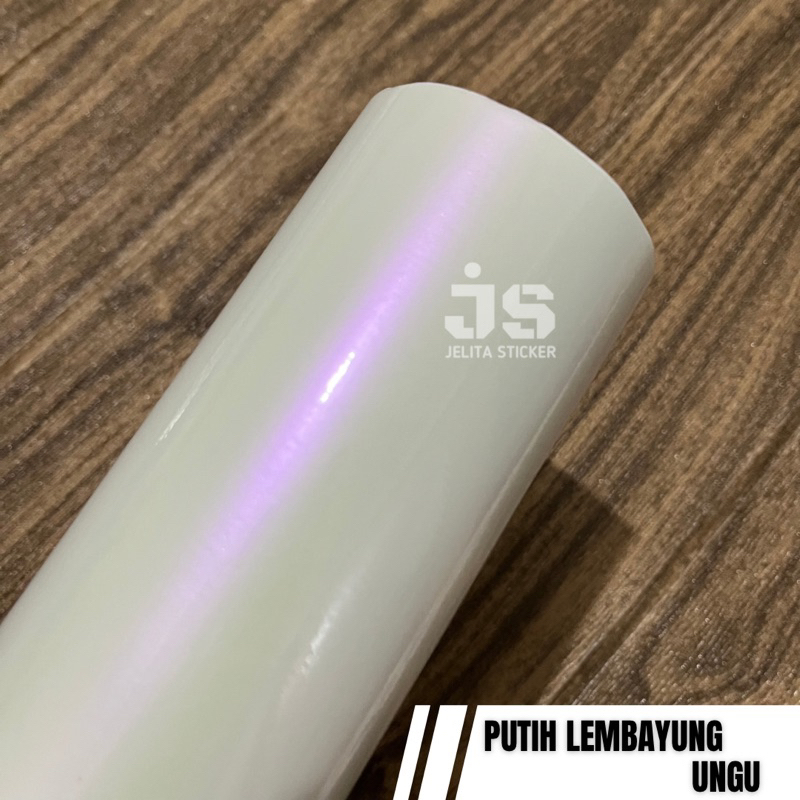 Sticker Putih Mutiara Lembayung Ungu / Skotlet Putih Lembayung Violet / Stiker Pearl Lembayung Putih
