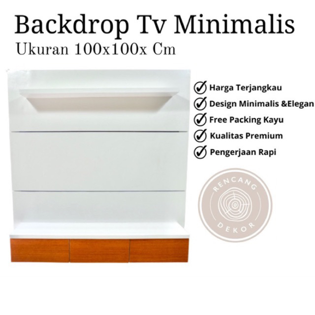 BACK DROP TV MINIMALIST