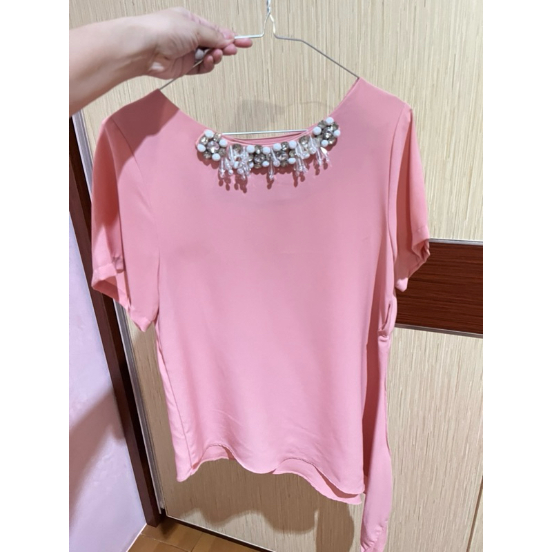 Lindy Asymmetric Blouse (PRELOVED) - Untuk Hari Raya