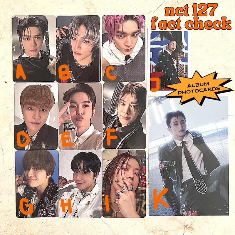 [READY STOCK] PC/Photocard NCT 127 Fact Check Album Chandelier Ver. / Storage Ver. / QR Ver. / Exhib