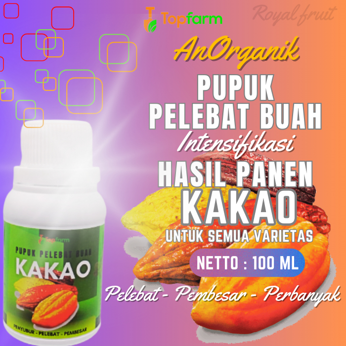 Pupuk Cair Pelebat Buah Kakao / Pupuk Buah Kakao / Pupuk Pelebat Buah Kakao / Obat Busuk Buah Kakao 