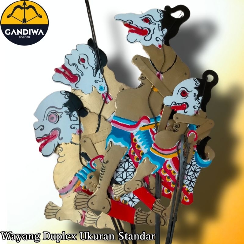 wayang Duplex Punokawan emas set by Gandiwa Ananta