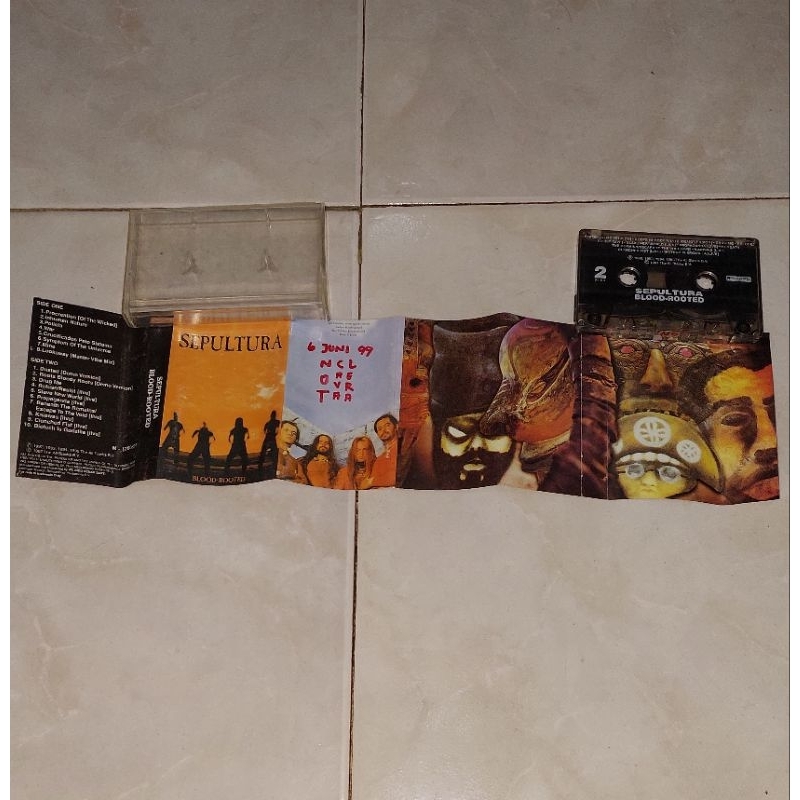 kaset barat SEPULTURA album Blood Rooted