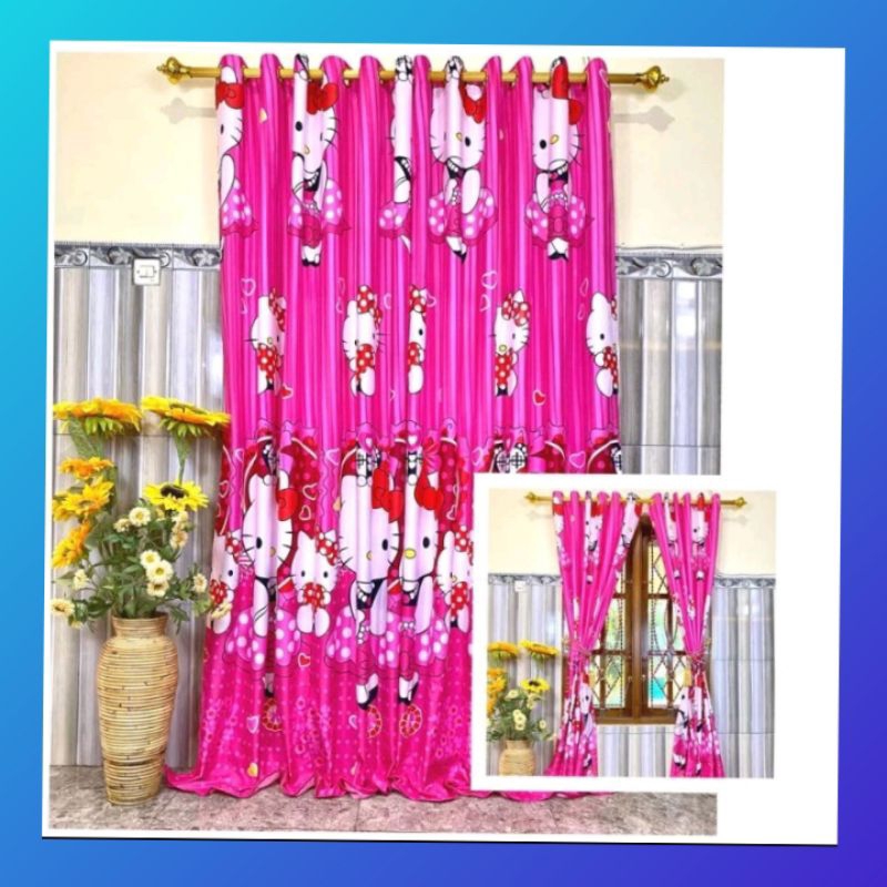 ✅✅ GORDEN HELLO KITTY 12 RING PINTU JENDELA KAMAR PINK MURAH