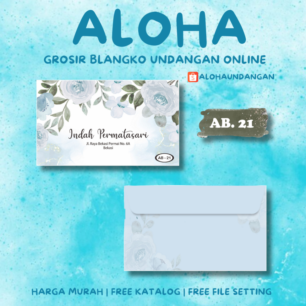 

AMPLOP KONDANGAN NIKAH FALAH AB 21 50 PCS UKURAN TANGGUNG | Aloha Undangan