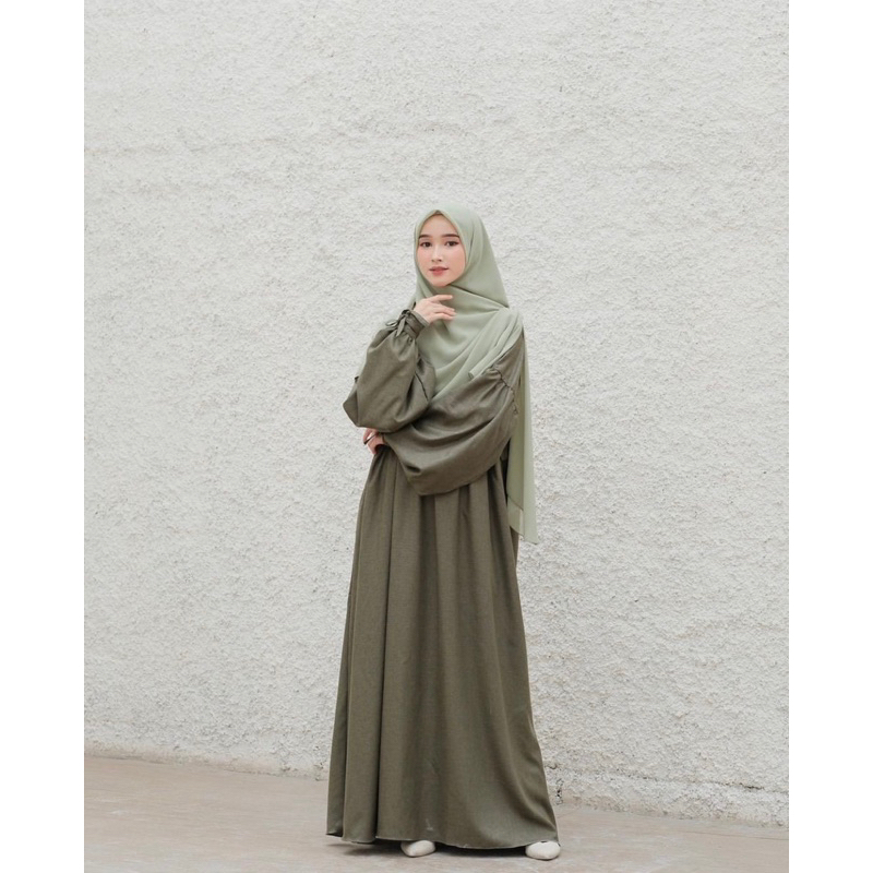 Ivory Dress Gamis Korea