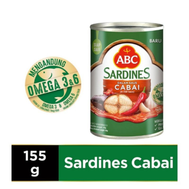 

ABC Sardines Saus Cabai 155g