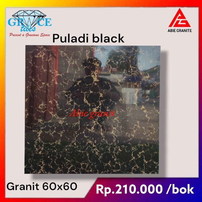 Granit grace 60x60 puladi black 6609