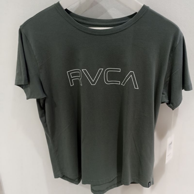 Baju kaos wanita RVCA original keyline RVCA box tee