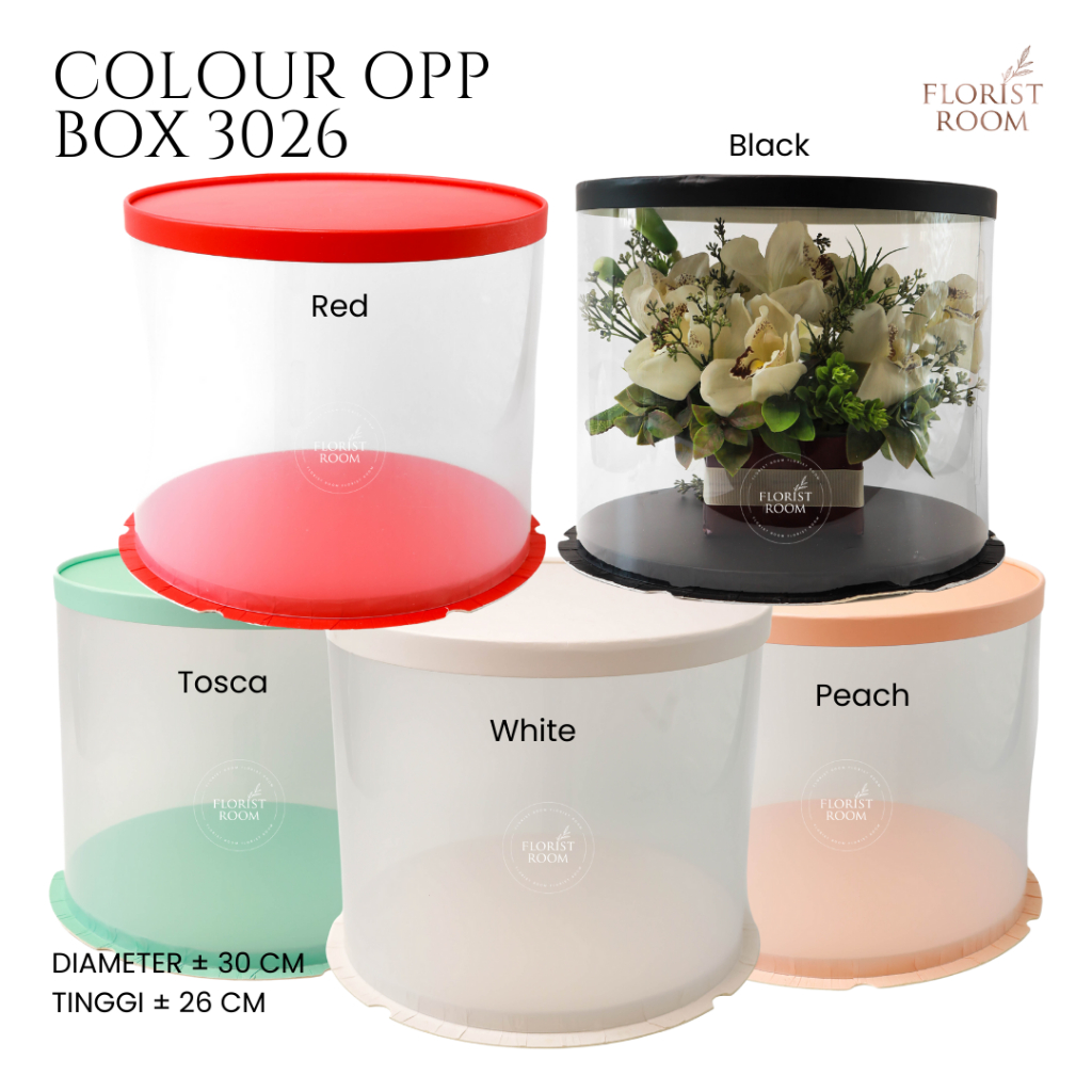 

Colour Opp Box 3026 - Box kado - Box Bunga - Box Kue