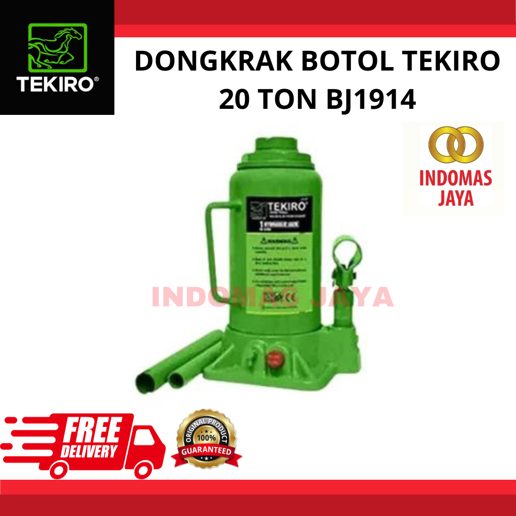TEKIRO DONGKRAK BOTOL 20 TON / DONGKRAK BOTOL / TOOLS - ALAT PERKAKAS Tekiro Dongkrak Botol 20 Ton /