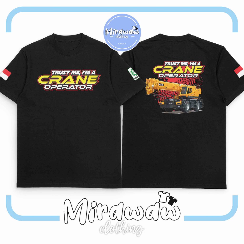 Kaos Operator Crane Alat Berat Kato Baju Distro