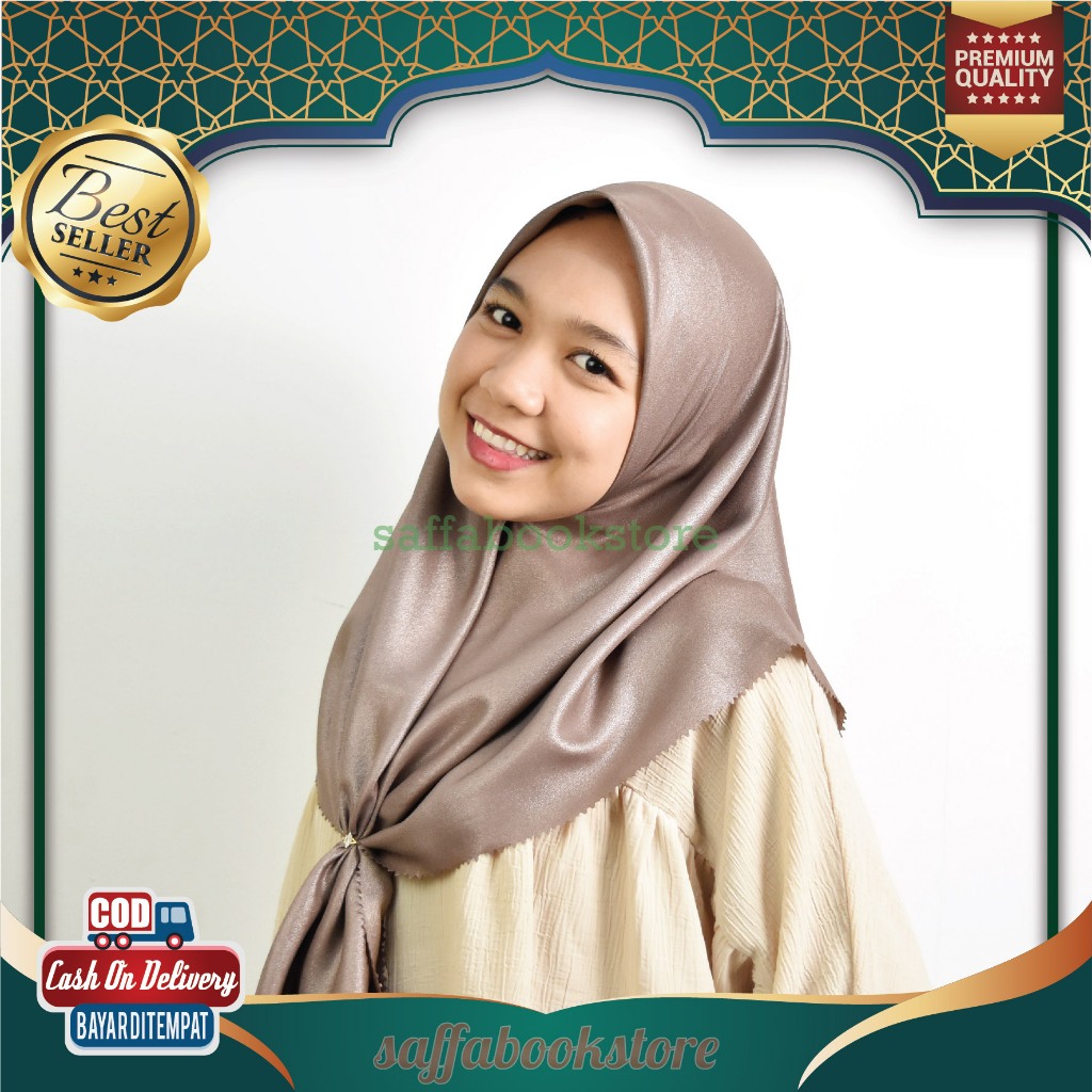 Hijab Umama Scarf Luxury Plain Icon Hijab Segi Empat Umama Lux Plain Icon Premium Polos Basic Gliter