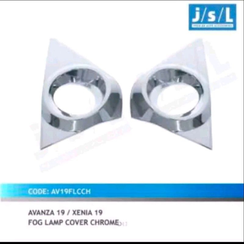cover foglamp/ ring foglamp Avanza/xenia 2019 chrome jsl