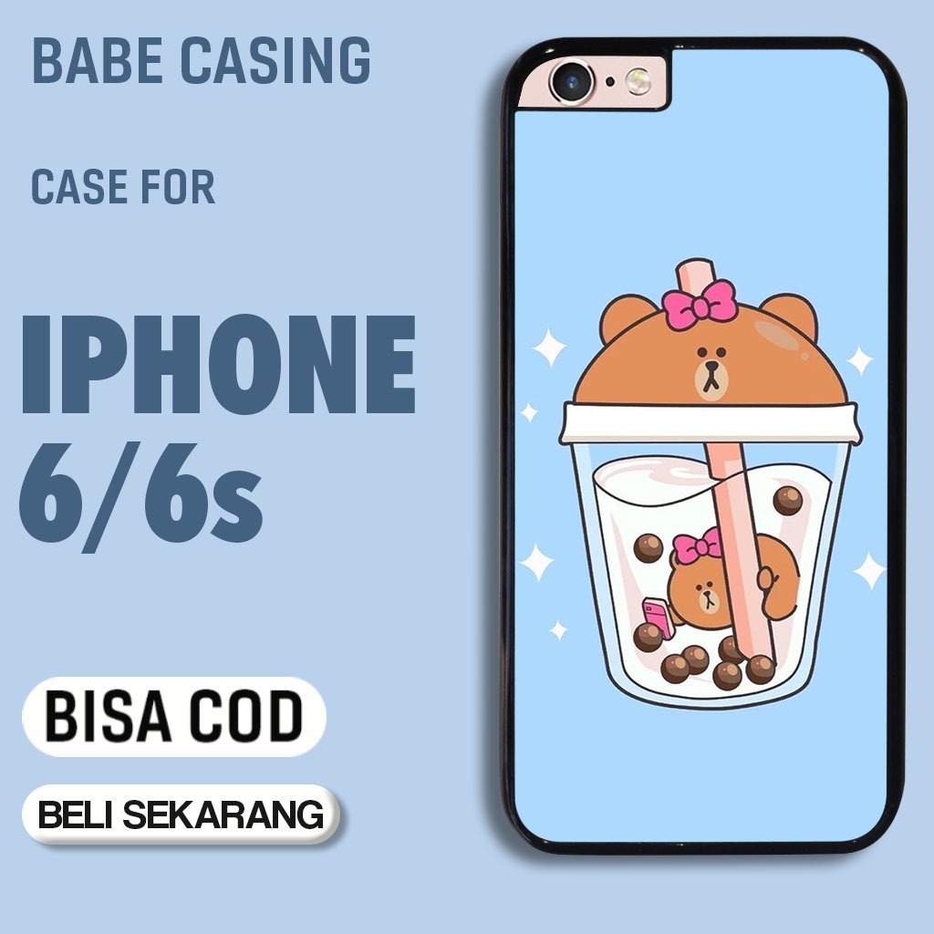 case hp iphone 6 6s terbaru aesthetic boba kawai lotso bear art cute keren cowok lucu casing hp cewe