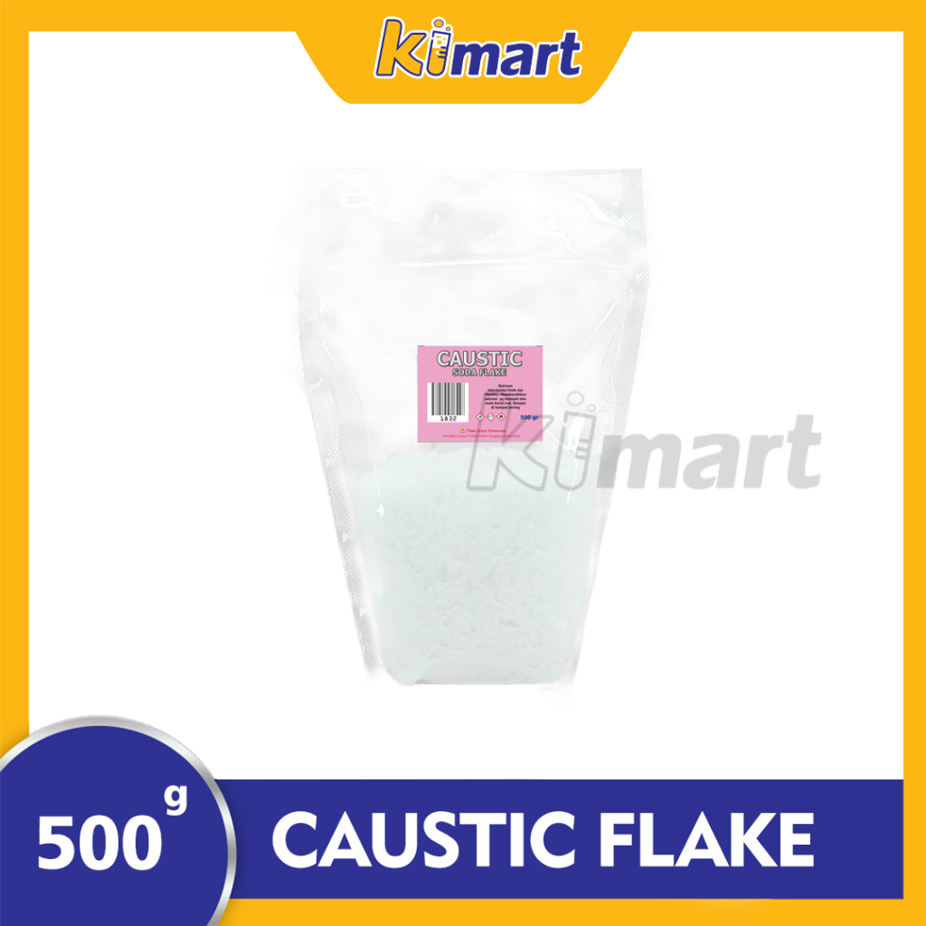 Caustic Soda Api Flakes 500gr pembersih saluran Pipa yg Mampet NaOH Murni Flakes CAUSTIK
