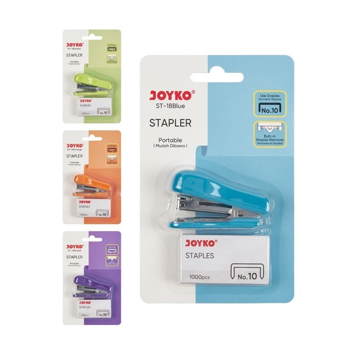 

STAPLER / STAPLES / JEPRETAN KECIL PORTABLE + ISI - JOYKO ST-18