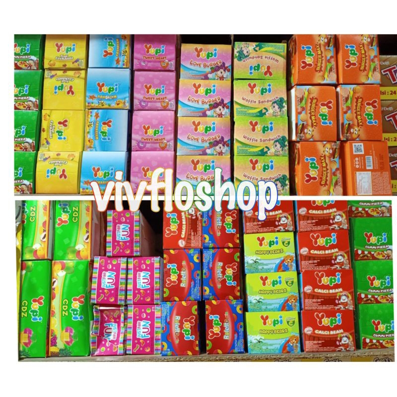 

Permen Jelly Yupi Kemasan Box (12 pcs x 15 gram) Aneka Varian