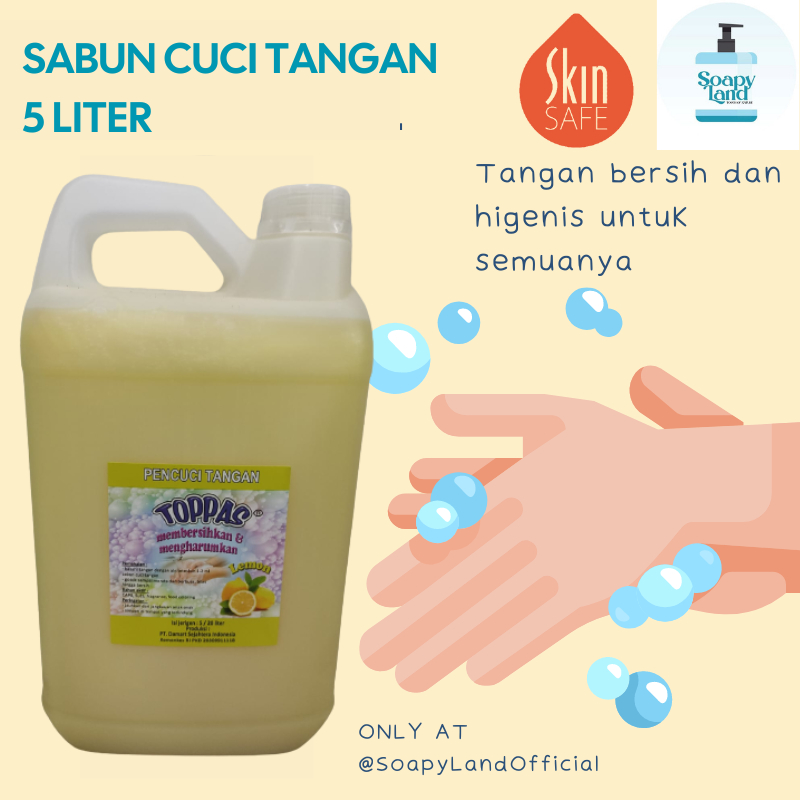 KEMENKES SABUN CUCI TANGAN 5 LITER PREMIUM ANTISEPTIK / TOPPAS