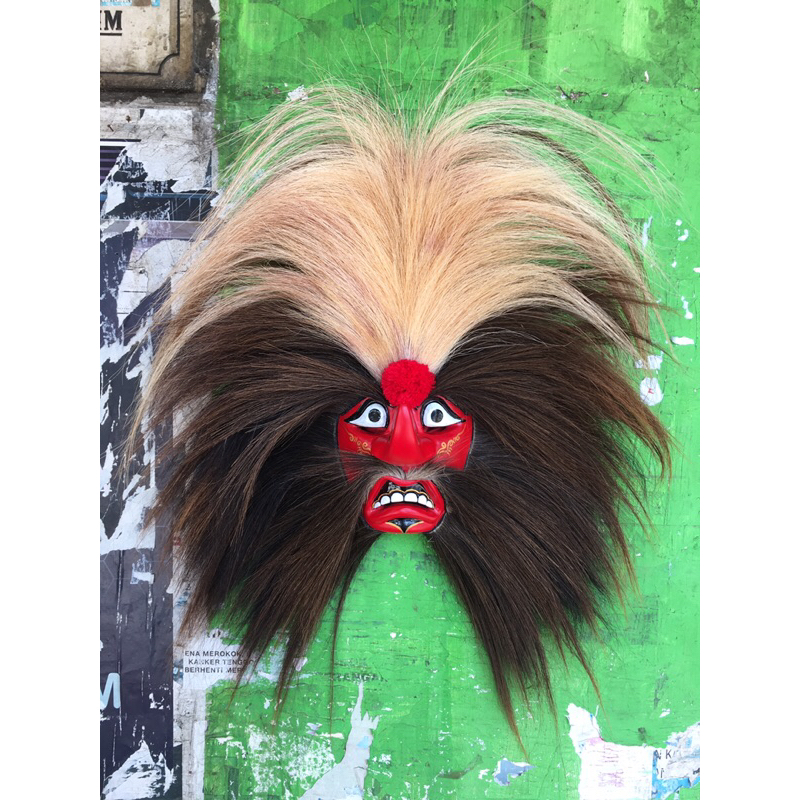 Topeng Ganongan Full kuda Asli Jambul Putih Terbaik Pentas