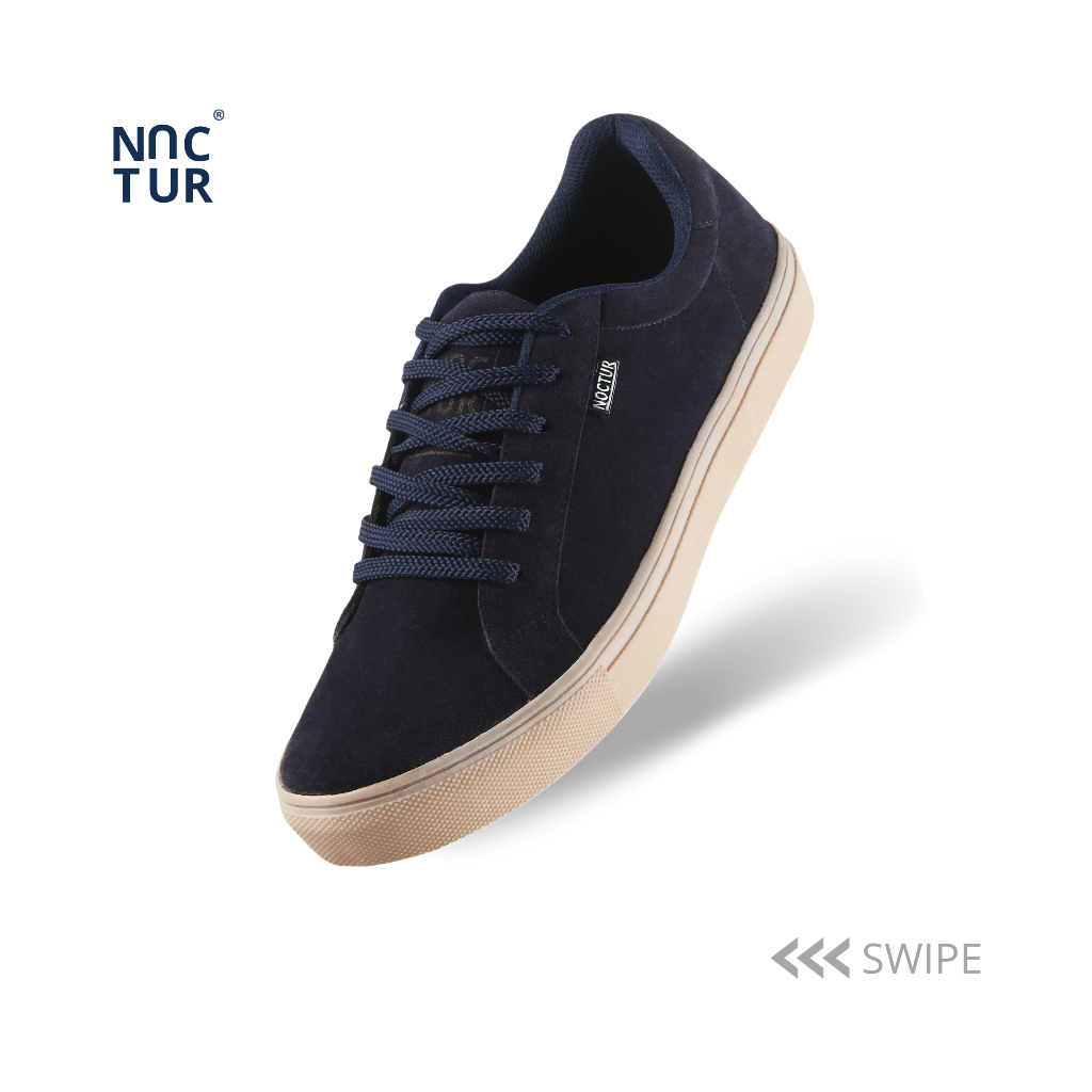 NOCTUR - Sneakers Pria Nevy Untuk Casual Bahan suede Size 38 -44 N-504