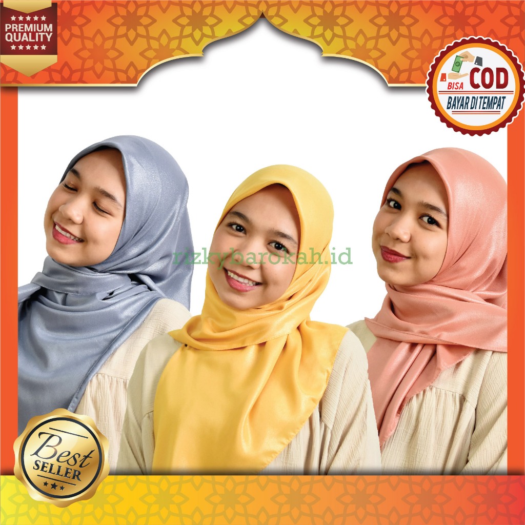 Kerudung Umama Scarf Luxury Plain Icon Hijab Umama Scarf - Kerudung Polos Segi Empat Luxury Plain Lc