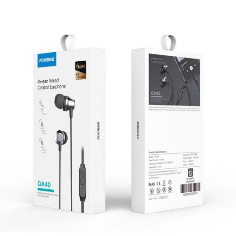 FOOMEE Headset Wired Earphone QA40