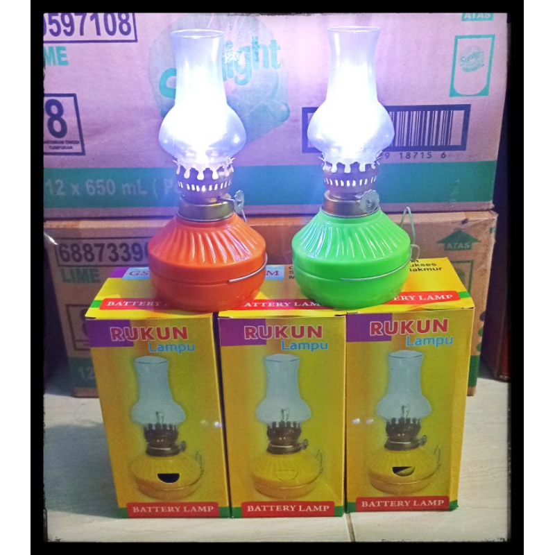 (2 pcs) Lampu teplok Emergency LED  free baterai - lampu hias lampu dinding lampu meja