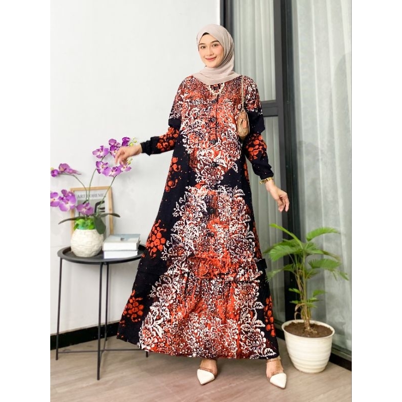(S M L XL) Gamis twill murah-gamis twil pekalongan-gamis rayon super-gamis rayon candi mekar